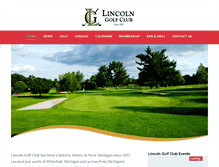 Tablet Screenshot of lincolngolfcourse.com